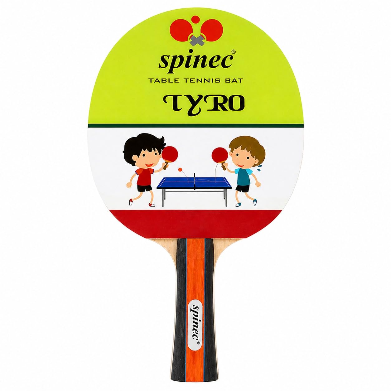 Tyro Table Tennis Bat Black Red (1 Racket) Main image