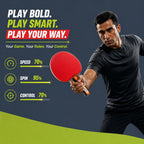 Tyro Table Tennis Bat Black Red (1 Racket)
