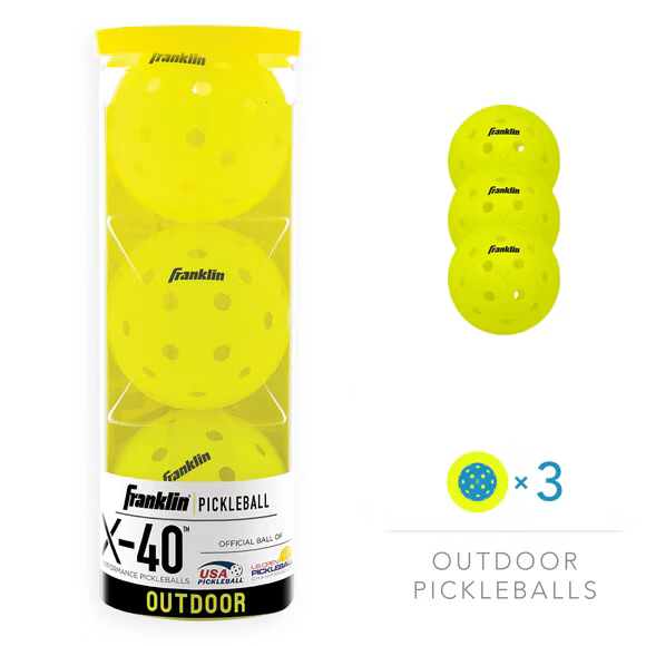 Franklin X-40 Pickleballs (Pack of 3)