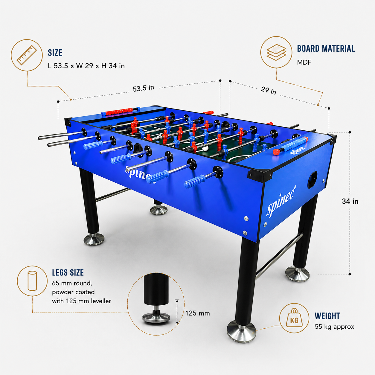 Foosball Table S-Blue