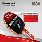 STAG Ninja Attack Table Tennis Racket