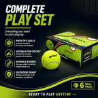 Cricket Tennis Balls Light (Pack of 6)