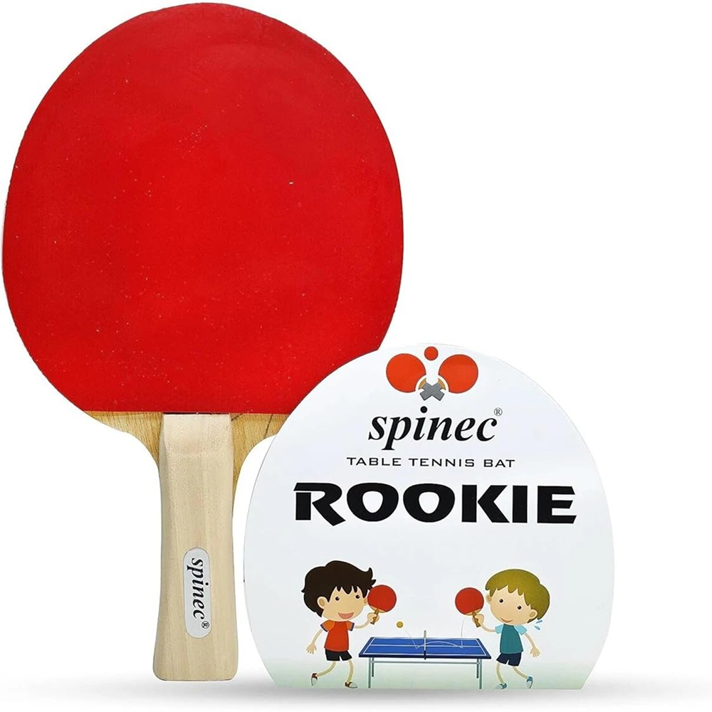 Rookie Table Tennis Bat Red (1 Racket)