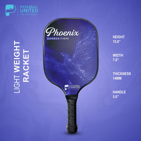 PICKLEBALL UNITED Phoenix Carbon Fiber Pickleball Paddle Secondary image