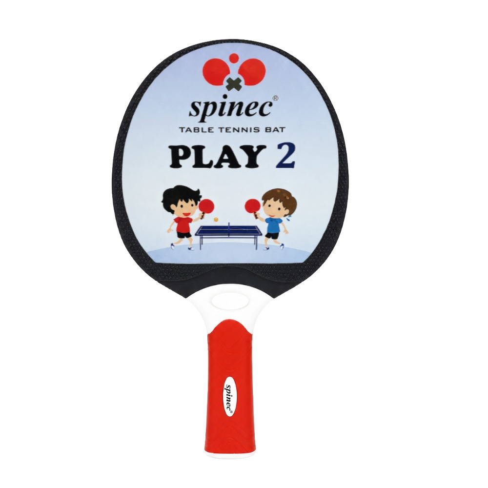 Play 2 Table Tennis Bat- Red Black