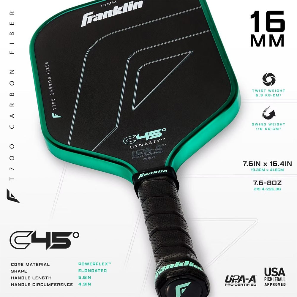 Franklin Pickleball C45° Dynasty Carbon Fiber Paddle