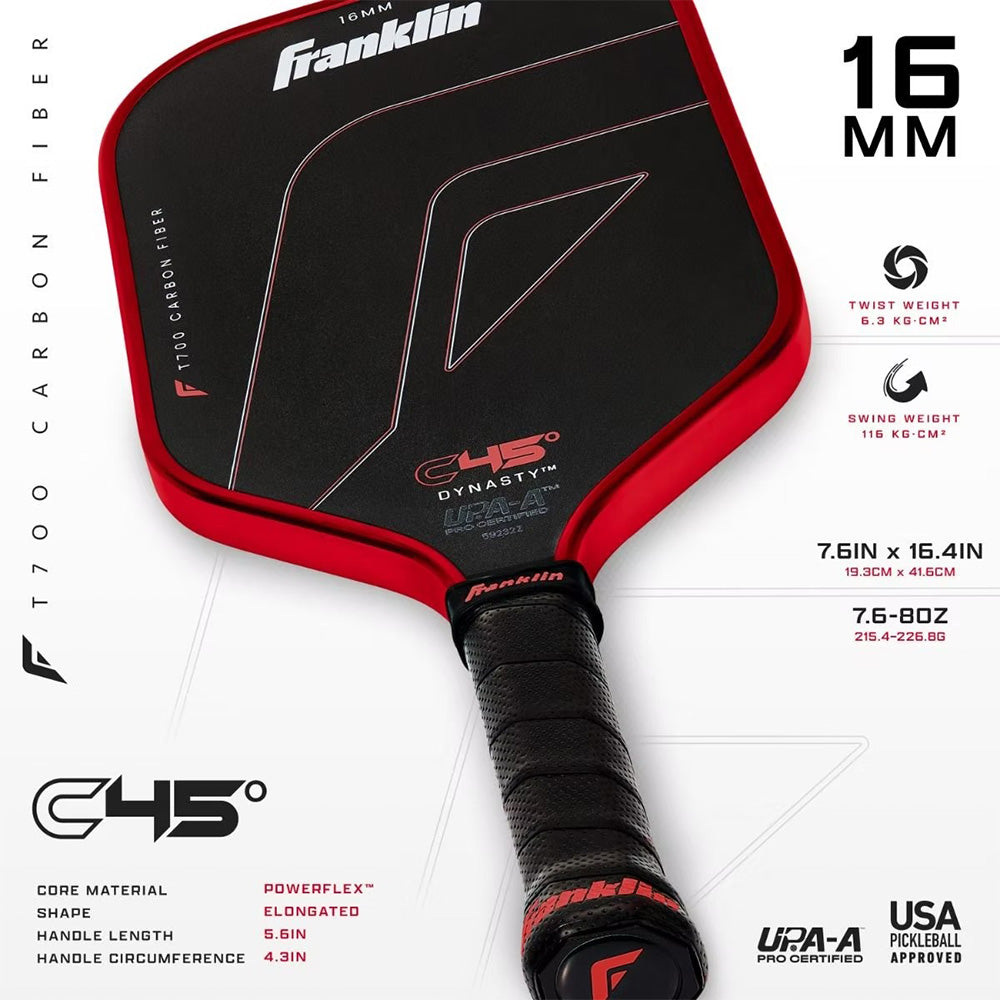 Franklin Pickleball C45° Dynasty Carbon Fiber Paddle