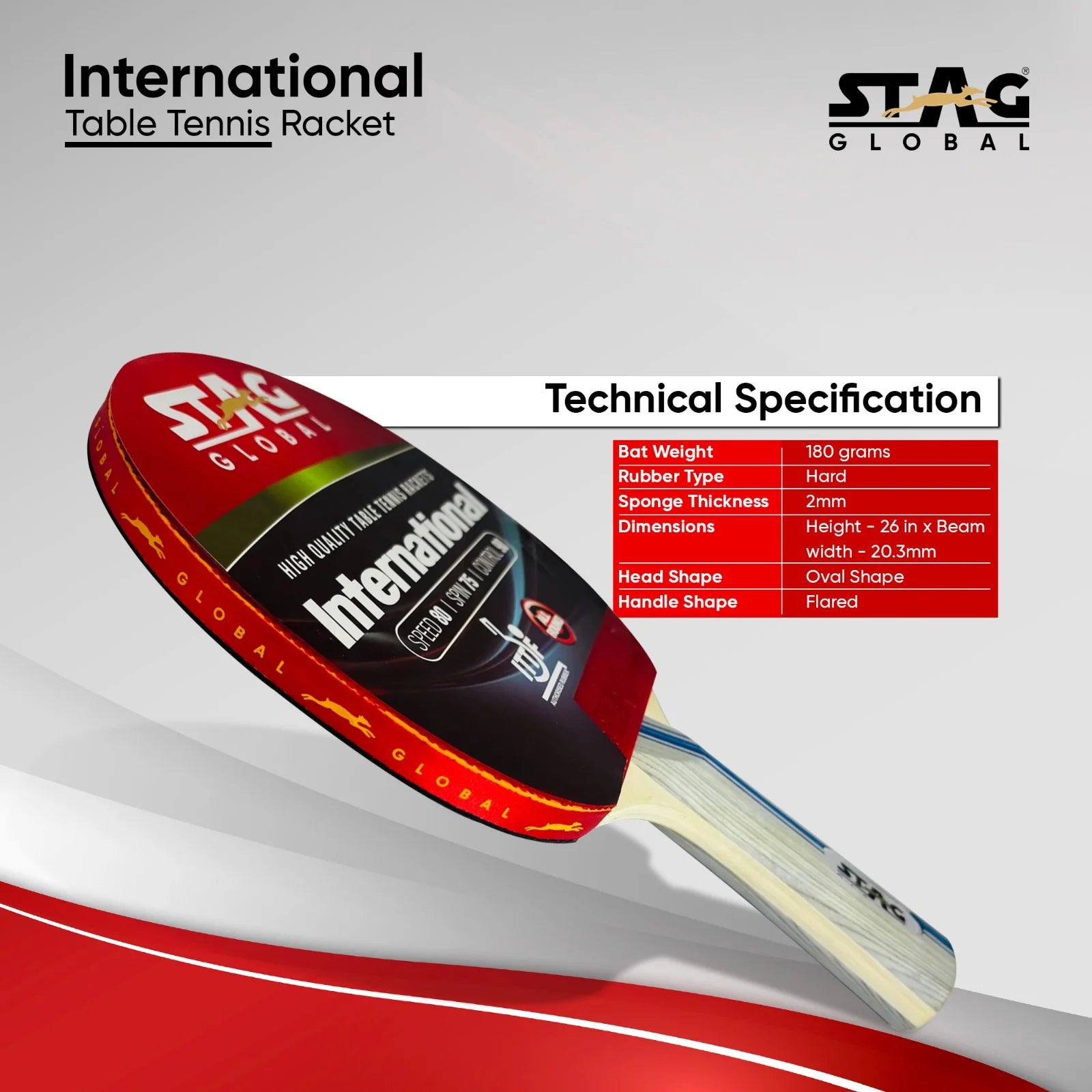 STAG International Table Tennis Racket Secondary image