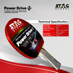 STAG Power Drive+ Table Tennis Racket